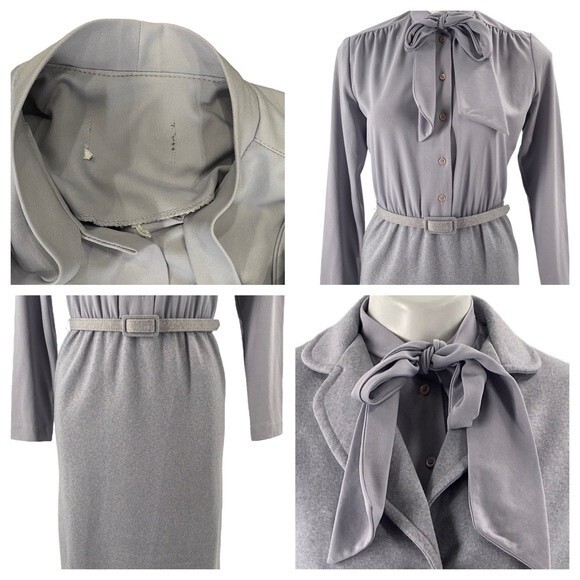 VINTAGE 1960s union made HENRY LEE wool sweater winter jacket dress sz SMALL - Picture 7 of 16